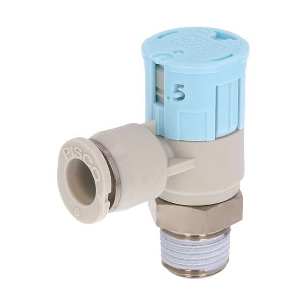 日本ピスコ PISCO スピードコントローラ ダイヤル付タイプ JSGS6-01BW 1個 560-0029（直送品）