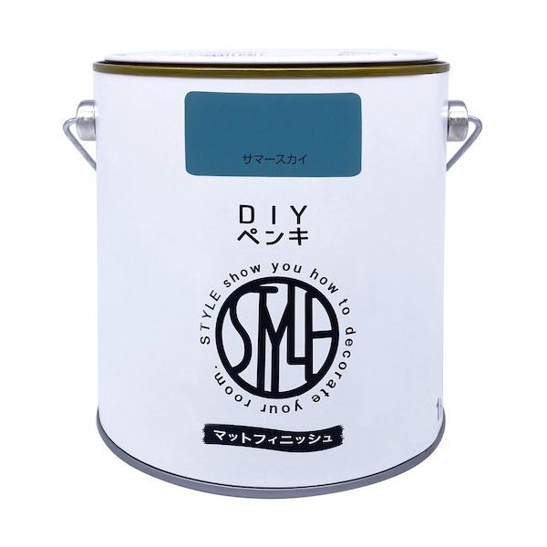 ニッペホームプロダクツ ニッぺ DIYペンキ マットフィニッシュ サマースカイ 1kg 4976124887499 1缶 567-0056（直送品）