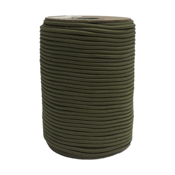 ユタカメイク ゴム タイトゴムロープボビン巻 4.5φ×100m ODグリーン RT-50 1巻 595-2392（直送品）