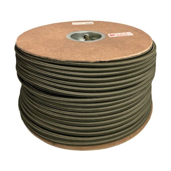 ユタカメイク ゴム タイトゴムロープドラム巻 9φ×150m ODグリーン PRT-55 1巻 595-2393（直送品）