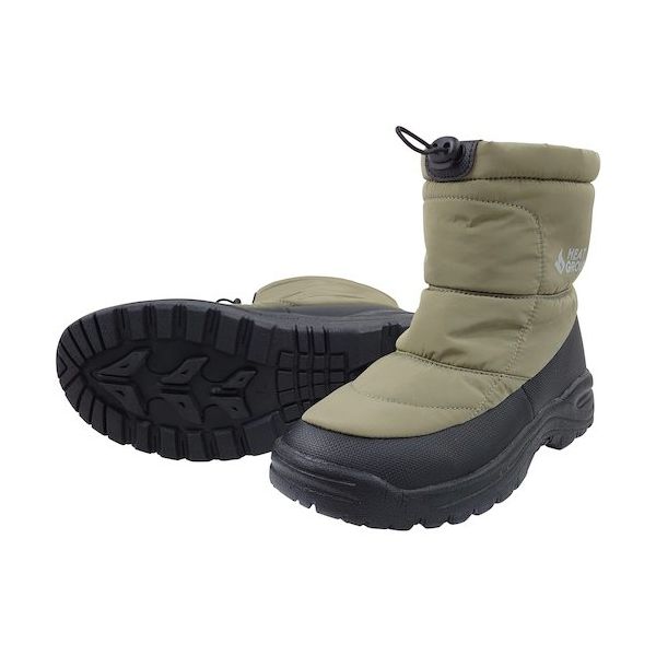 喜多 ウインターブーツ(裏ボア) 4cm防水 MK670 カーキ 3L(27.5~28.0) MK670-KHI-3L 1足（直送品）