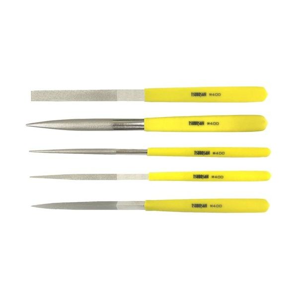 ツボサン ダイヤモンドヤスリ Kー5 セット #400ー80L DKST0540 1セット(5本) 611-4586（直送品）