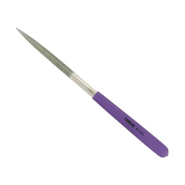 ツボサン ダイヤモンドヤスリ Kー12 三角 #100ー50L DKSA1200 1本 611-3070（直送品）