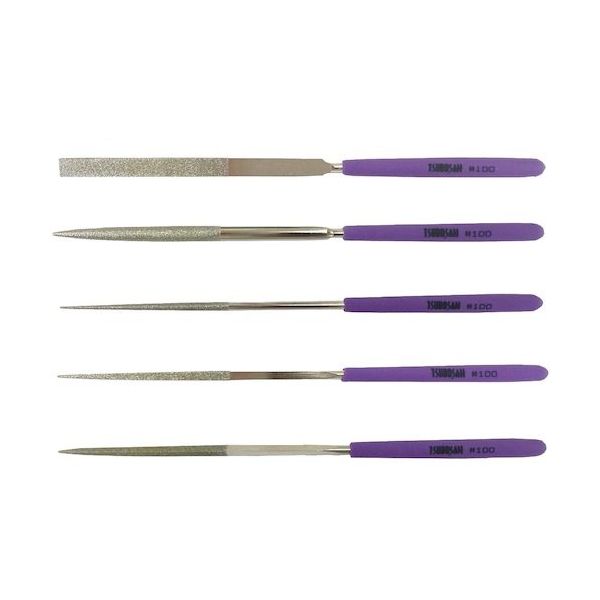 ツボサン ダイヤモンドヤスリ Sー8 セット #100ー60L DSST0800 1セット(5本) 611-4648（直送品）