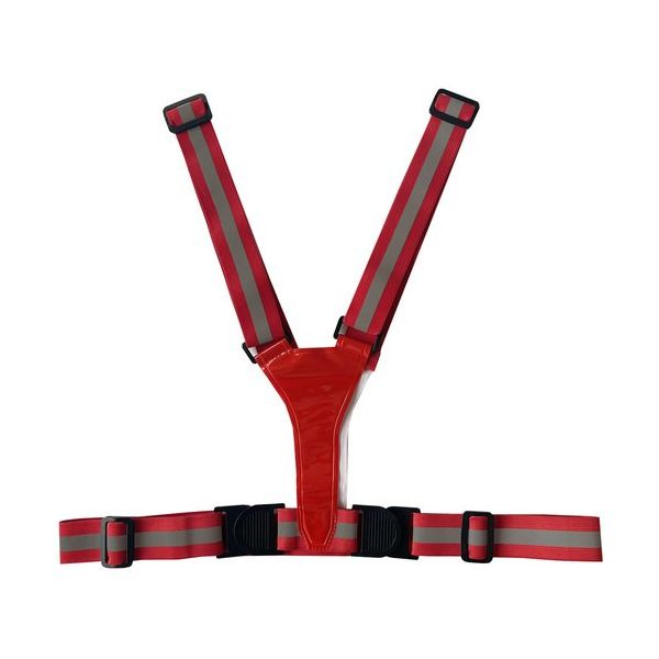 ミズケイ 伸縮Y型ベスト レッド 5941254 1枚 629-6938（直送品）