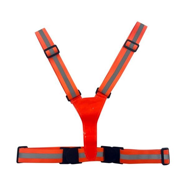 ミズケイ 伸縮Y型ベスト オレンジ 5941252 1枚 629-6805（直送品）
