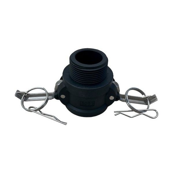 岩崎製作所 IWA 樹脂製 I・LOK(アイロック)レバーカップリング 男ネジカプラー(TypeーB) 37B032P-Y 1個（直送品）