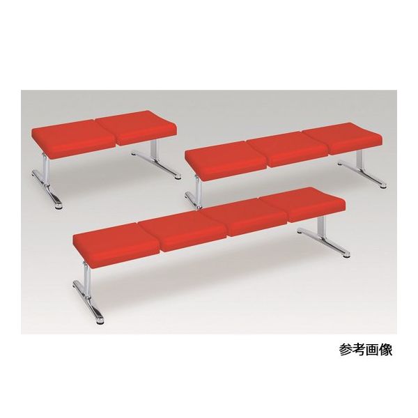 アズワン フロン 二人掛け 座幅43×長さ95×座高40 ライトブラウン 60-1094-13 1台（直送品）