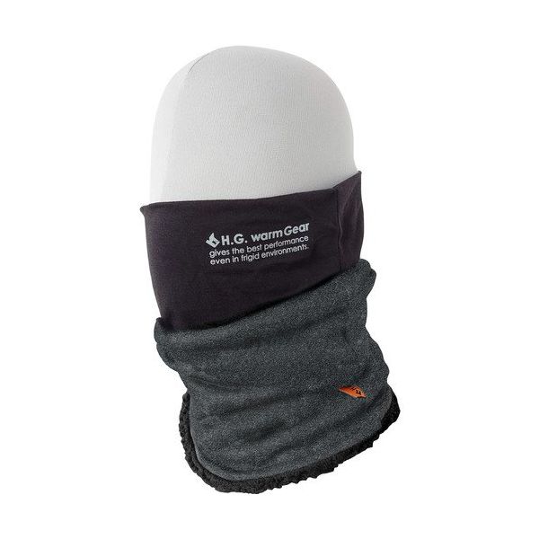 喜多 ネックウォーマー フェイスガード付ネックウォーマー(裏ボア) ブラック フリー NO8670-BK-F 1枚 693-6471（直送品）