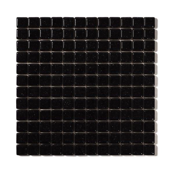 エービーシー商会 ABC モザイクタイル シーズン Dー106 ブラック(20シート入り) 1箱 695-6397（直送品）