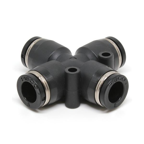 日本ピスコ PISCO チューブフィッティング クリーンルーム包装仕様 クロスエイ PZA8-C 1セット(10個) 423-4038（直送品）