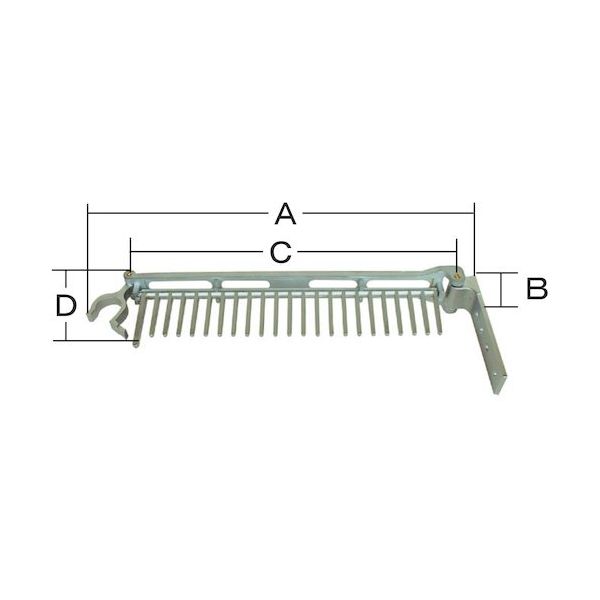 岩崎製作所 IWA 消火ホース格納箱用 ホース架け 固定式 09HR65Z 1個 509-9202（直送品）