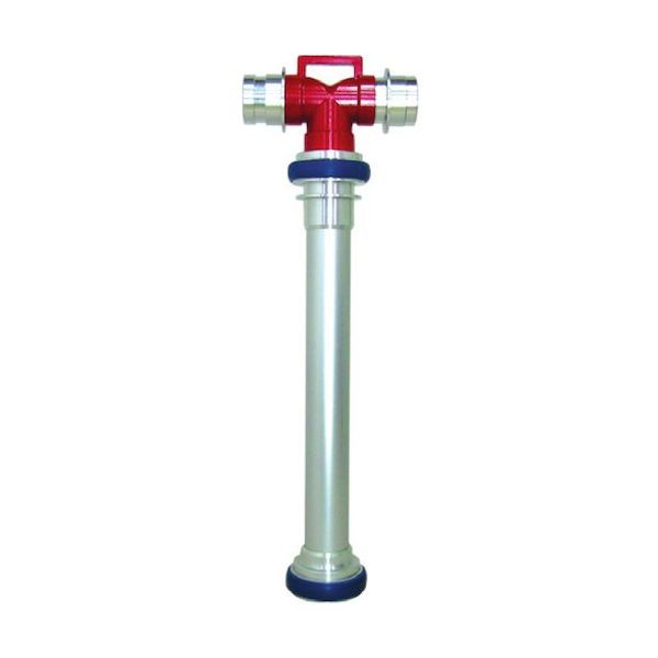 岩崎製作所 IWA 地下式消火栓用 アルミ製 差込式スタンドパイプ 双口型 10M-S6580A 1本 509-1249（直送品）