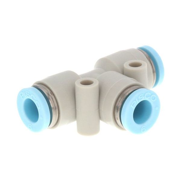 日本ピスコ PISCO チューブフィッティング ユニオンティー チューブ外径:8mm クリーンルーム包装仕様 PE8-C 1セット(10個)（直送品）