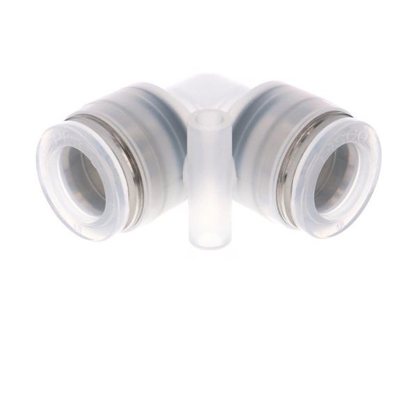 PISCO チューブフィッティング PP/SUS304 ユニオンエルボ チューブ外径:12mm シールゴム:FKM仕様 PPV12-F 1個（直送品）