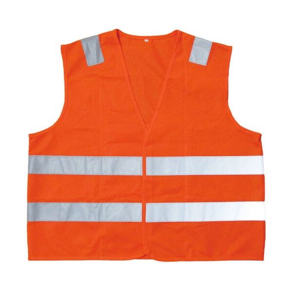 ミズケイ JIS規格 ENベスト オレンジ M 3120003 1枚 477-3190（直送品）