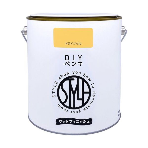 ニッペホームプロダクツ ニッぺ DIYペンキ マットフィニッシュ ドライソイル 2kg 4976124887635 1缶 567-0076（直送品）