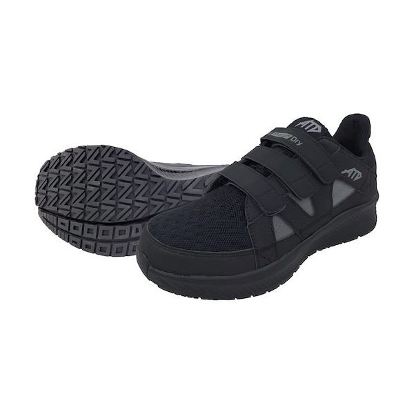 喜多 メッシュローカットマジックセーフティスニーカー 制菌・消臭 MG5760 ブラック 26.5 MG5760-BK-26.5 1足（直送品）