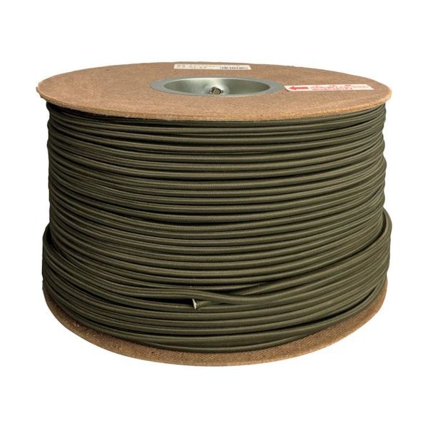 ユタカメイク ゴム タイトゴムロープドラム巻 6φ×200m ODグリーン PRT-53 1巻 595-2398（直送品）