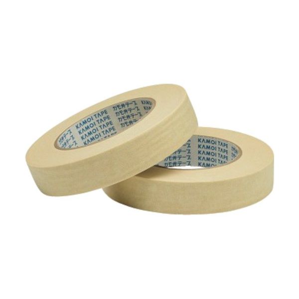 カモ井加工紙 カモ井 高温焼付塗装用クレープテープ NO.870ー30mm×50m (10巻) NO.870-30X50 1パック(10巻)（直送品）