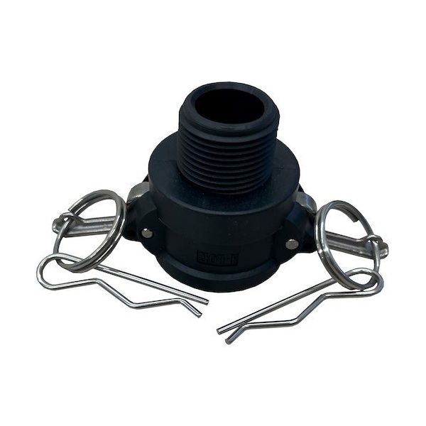 岩崎製作所 IWA 樹脂製 I・LOK(アイロック)レバーカップリング 男ネジカプラー(TypeーB) 37B020P-Y 1個（直送品）