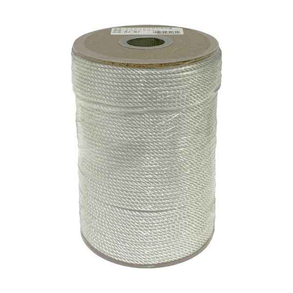 ユタカメイク ロープ ナイロン3ッ打ロープドラム巻 3mm×200m PRJ-N7 1巻 655-9810（直送品）