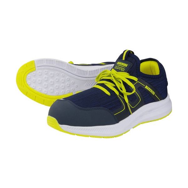 喜多 かかとが踏めるセーフティスニーカー MK5130 ネイビー 28.0 MK5130-NV-28.0 1足 667-0916（直送品）