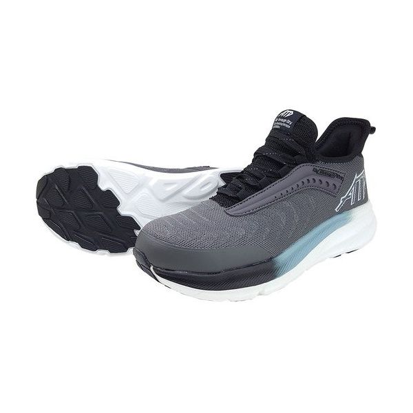 喜多 安全スニーカー セーフティスニーカー 疲れにくい厚底クッション 制菌・消臭 ブラック 26.0 MG5770-BK-26.0 1足（直送品）