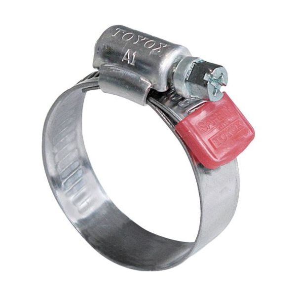 トヨックス TOYOX ホースバンド(ケガ防止) セミステンレス製 セーフティ FSー45(10個入り) FS-45 1箱(10個)（直送品）