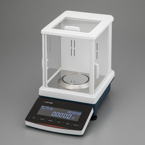 アズワン 分離型分析天秤(内蔵分銅タイプ) 秤量220g 最小表示0.1mg 校正証明書付 4-6252-02-20 1台（直送品）