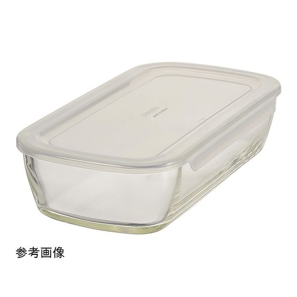 HARIO 耐熱ガラス製保存容器 角1400 KSTL-140-TW 1個 60-0414-49（直送品）