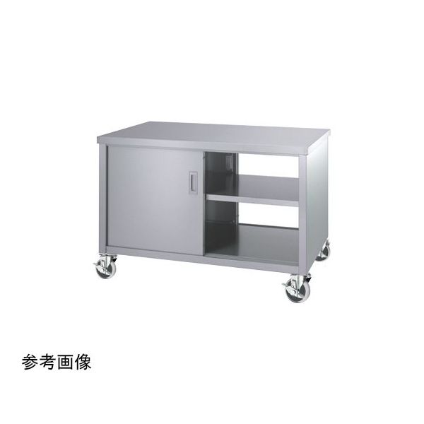 シンコー ステンレス作業台(両面扉)EWーPU100シリーズ W1800×D600×H800mm EW-18060-PU100 1個（直送品）