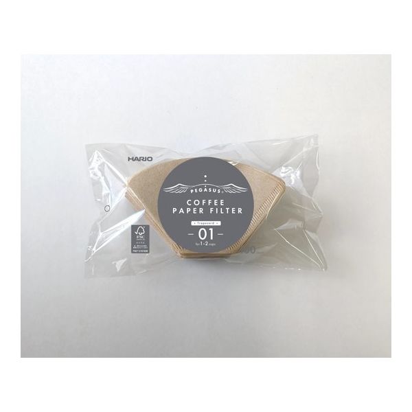 ペガサスコーヒーペーパーフィルター 01M 1ケース(100枚×10袋入) PEF-01-100M-BOX 1ケース(1000枚)（直送品）