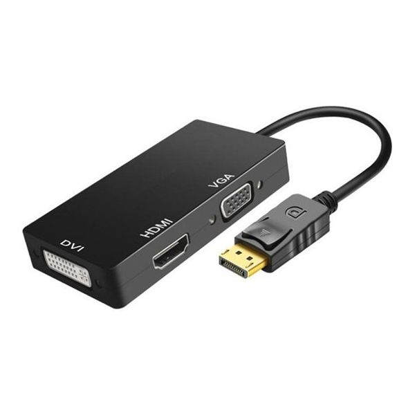 Trimate DP to DVI / HDMI VGA 映像変換アダプタ TR-DDHV 1個 67-4918-21（直送品）