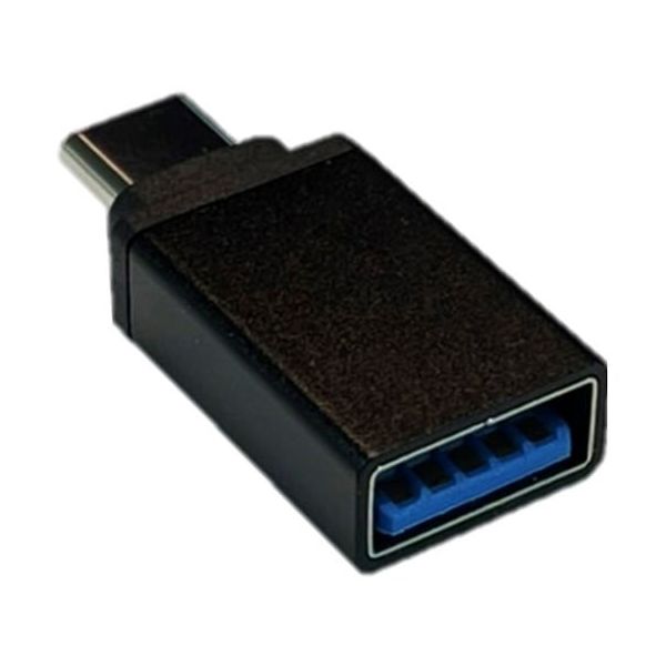 Trimate USB typeC to A 変換アダプタ ブラック TR-UCA001-BK 1個 67-4921-55（直送品）