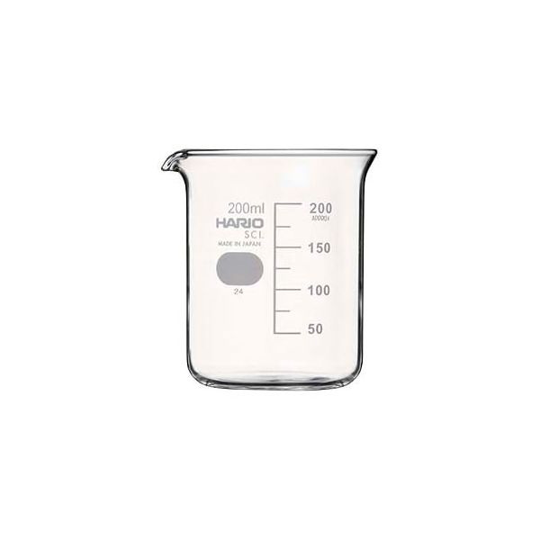 HARIO ビーカー 200 6個入 B-200 1箱(6個) 68-0738-88（直送品）