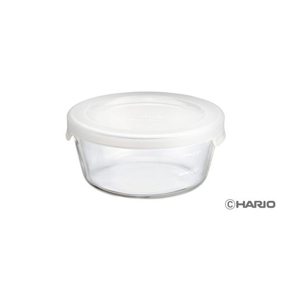 HARIO 耐熱ガラス製保存容器・丸300 1ケース(36個) MST-30-TW 68-5182-31（直送品）