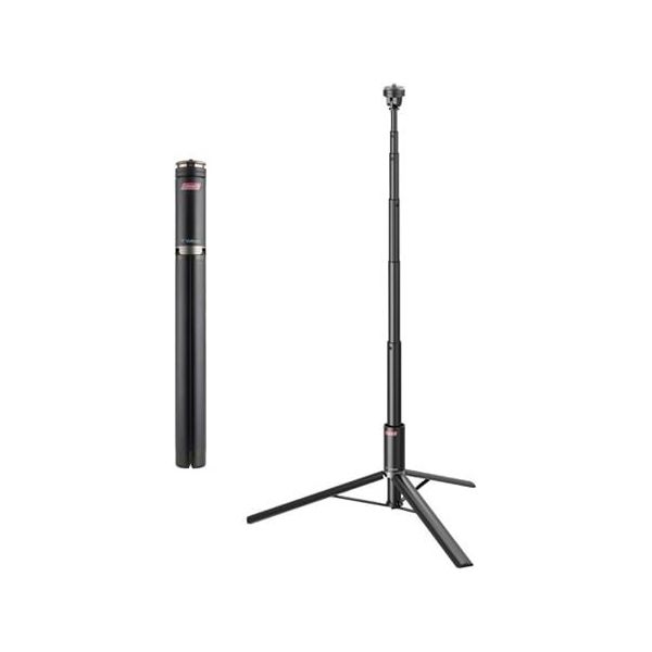 ベルボン 自撮り棒三脚 コールマン マルチスタンドロング BK CVSMSLBK 1本 68-7034-68（直送品）