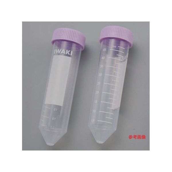 AGCテクノグラス 遠沈管50mL(白インク目盛付・バルク包装)ポリプロピレン製 (300本入) 2445-050 1箱(300本)（直送品）