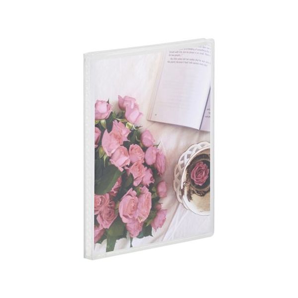 ハクバ写真産業 ハクバ Pポケットアルバム CP Lサイズ 40枚収納 ピンクローズ APCPL40PKR 1冊 69-3008-78（直送品）
