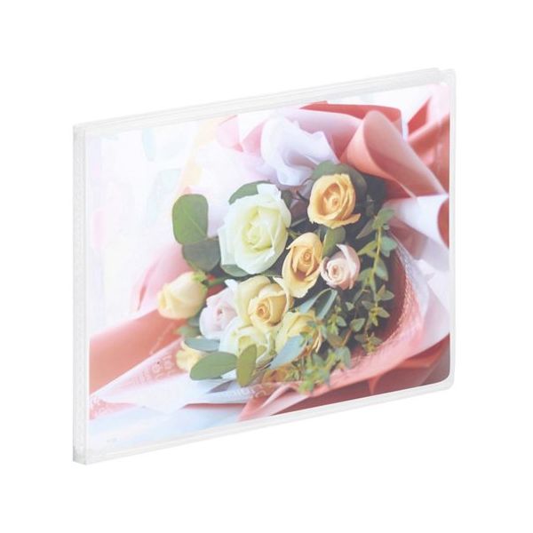 ハクバ写真産業 ハクバ Pポケットアルバム CP 2Lサイズ 横 20枚収納 ローズブーケ APCPY2LRBQ 1冊 69-3008-93（直送品）