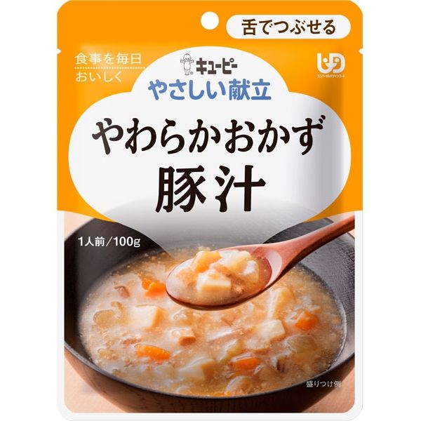 キユーピー やさしい献立 Y3-33 なめらかおかず 豚汁　1ケース（100g×36個入） 22158　　【介護食】介援隊カタログ E1539（直送品）