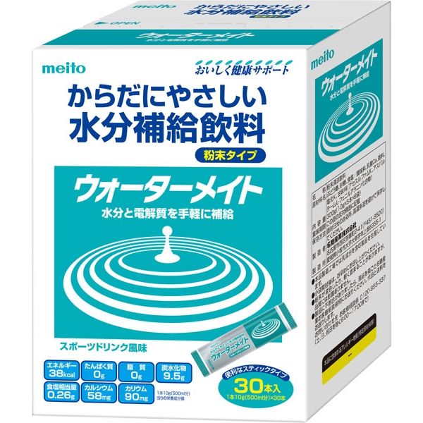 ウォーターメイト スポーツドリンク風味　 1ケース（10g×30本×12箱入） 名糖産業　　【介護食】介援隊カタログ E1238（直送品）