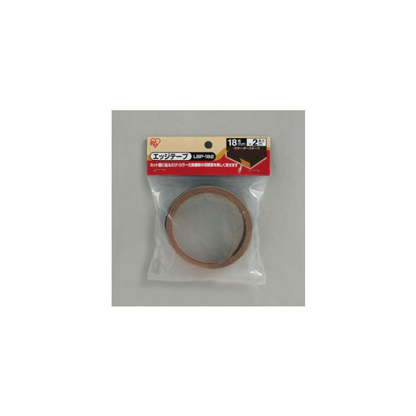 アイリスオーヤマ エッジテープカラー化粧棚板18mm用 ダークオーク LBP-182（直送品）
