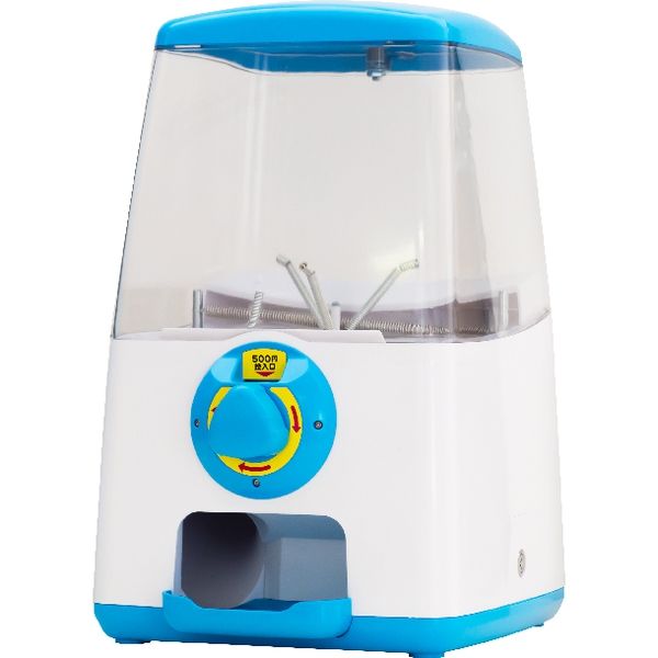 あミューズ　GACHA　CUBE(ガチャキューブ)　カプセル自販機　500円仕様　ブルー　A0126　1台