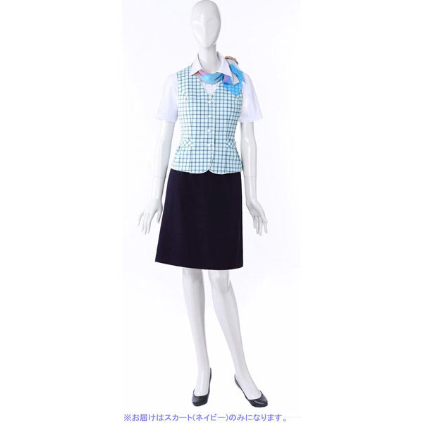 ヤギコーポレーション ユニレディ Aラインスカート ネイビー 9号 U91350-10-9（取寄品）