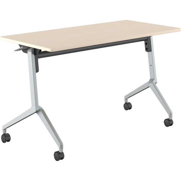 【組立設置込】コクヨ リーフライン 会議テーブル 棚なし 幅1200×奥行600×高さ720mmホワイトナチュラル 1台（直送品）