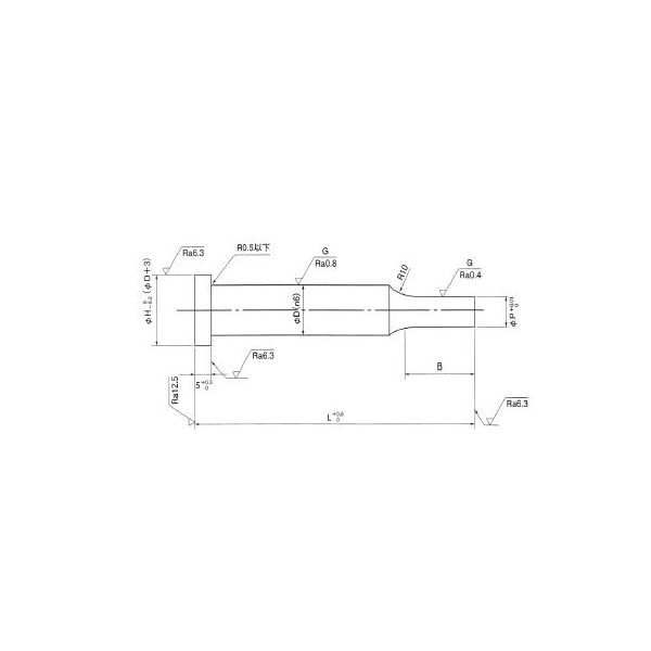 日本高周波鋼業 C型パンチ 1.0X50 C:SKH51 1本（直送品）