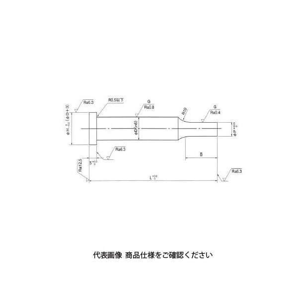 高周波精密 C型パンチ 10.0X60 C:SKD11 1本（直送品）