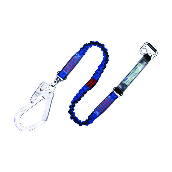 未開封　藤井電工　ノビロン　シングルランヤード 藤井電工 TSUYORON 胴ベルト型用ランヤード ノビロン 青 TBL-AB